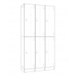Lockers 6 Doors - Bank of 2 x high & 3 x Wide